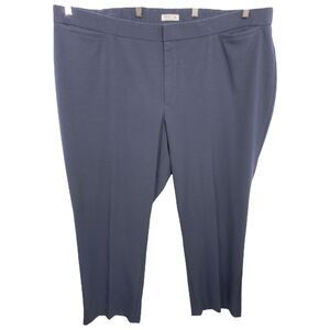 Catherines Plus Size 26W Dress Pants Navy Blue Trousers Right Fit‎ Pockets 860